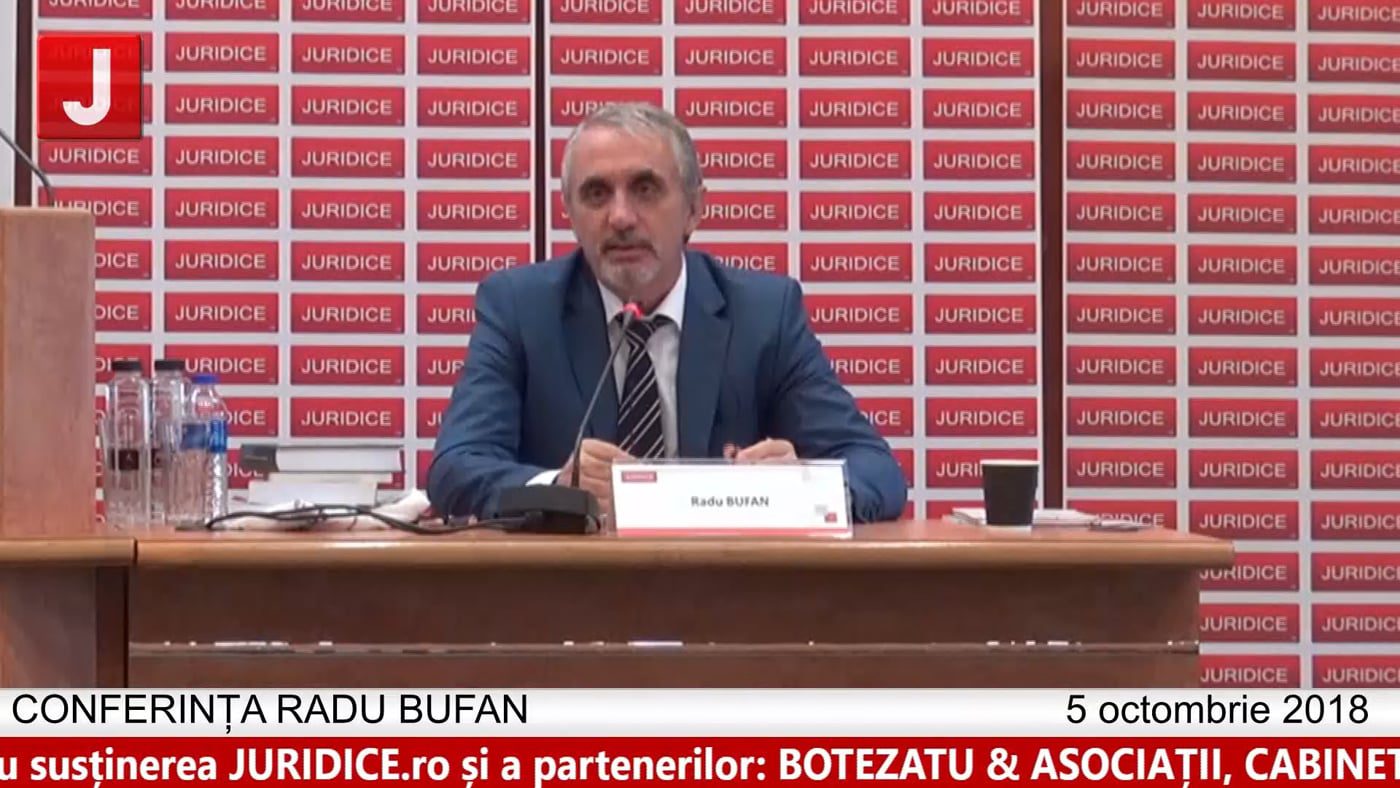 Radu Bufan | Probleme dificile de drept fiscal (ed. 5). CONFERINȚA RADU BUFAN