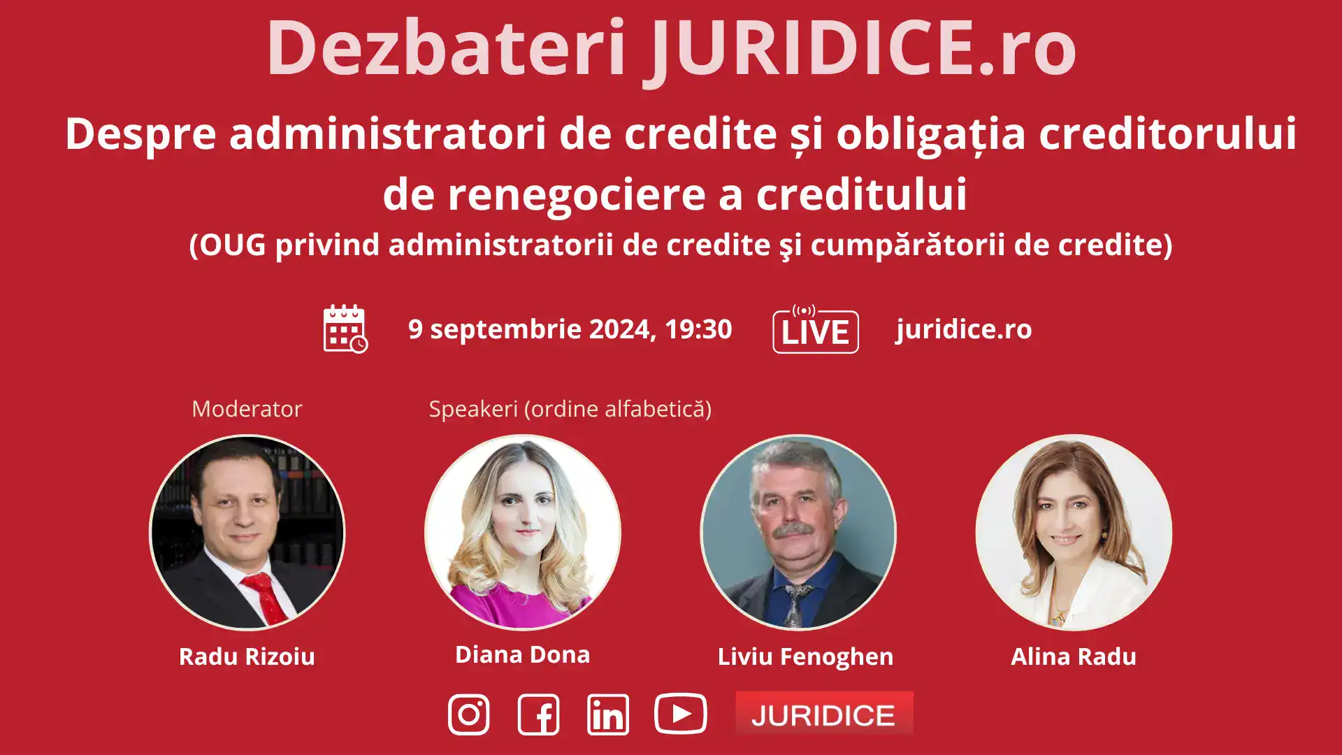 Despre administratori de credite și obligația creditorului de renegociere a creditului / 9 septembrie 2024 (ediția 649)